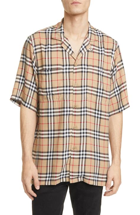 burberry short shirt set|Burberry short sleeve button up.